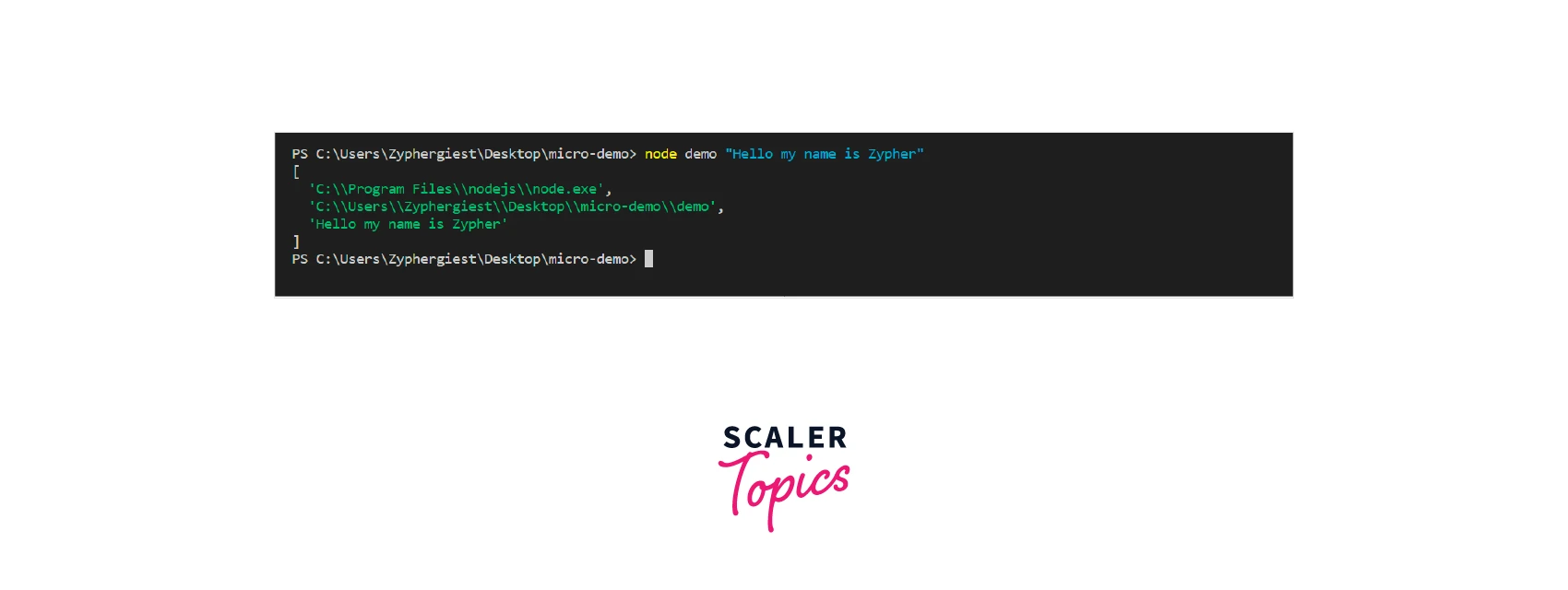 Accepting Arguments from the Node.js Command Line