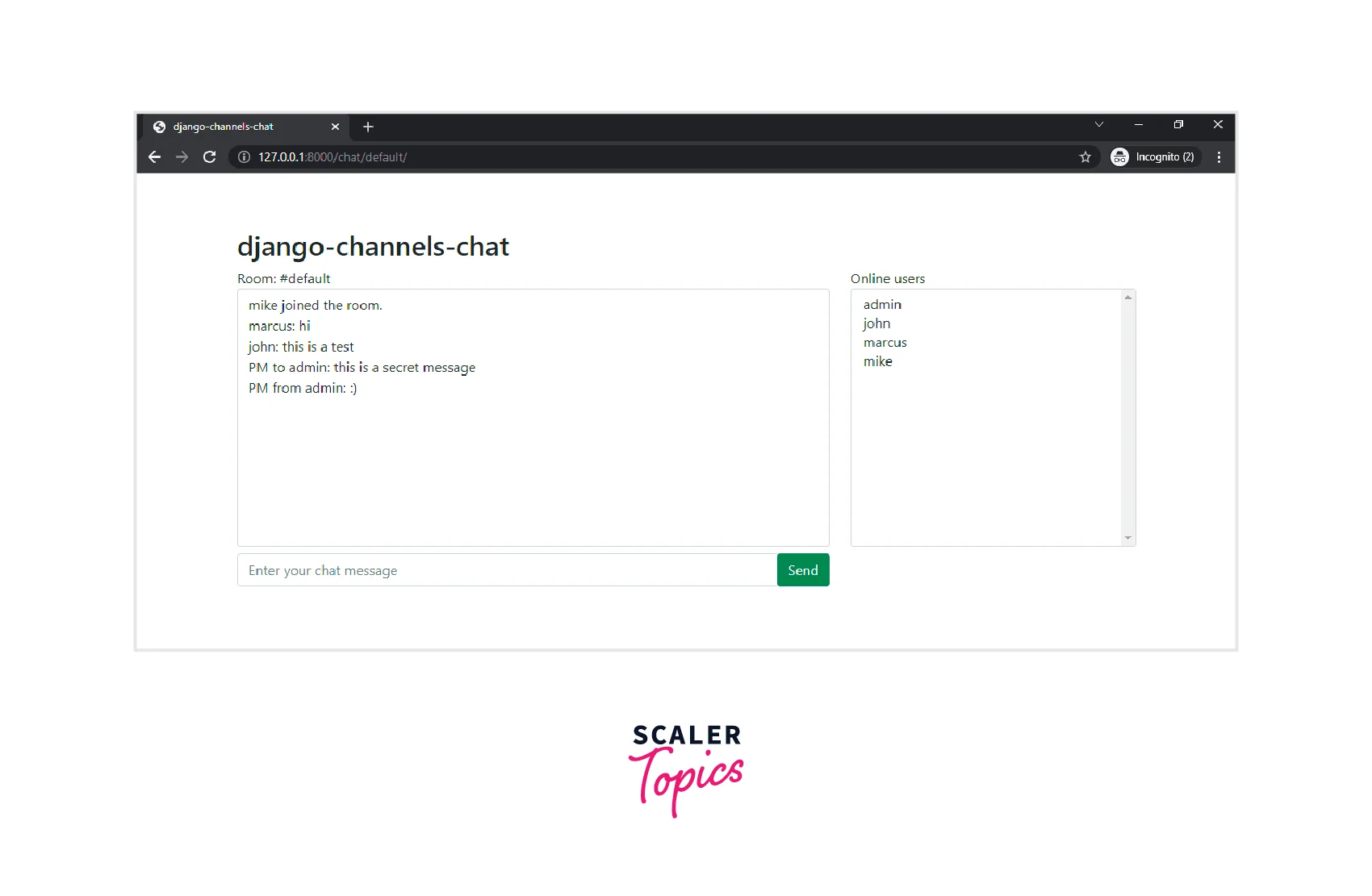 django channels chat