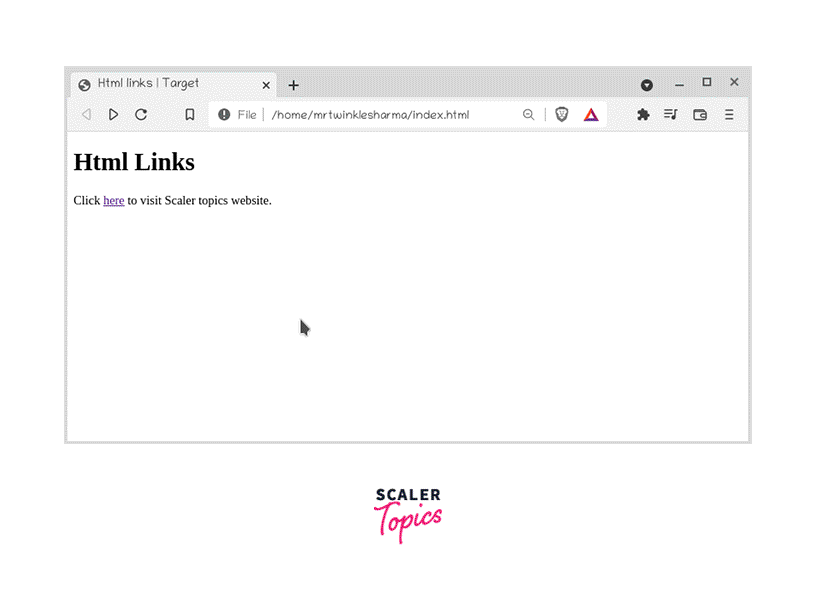 Target attribute example