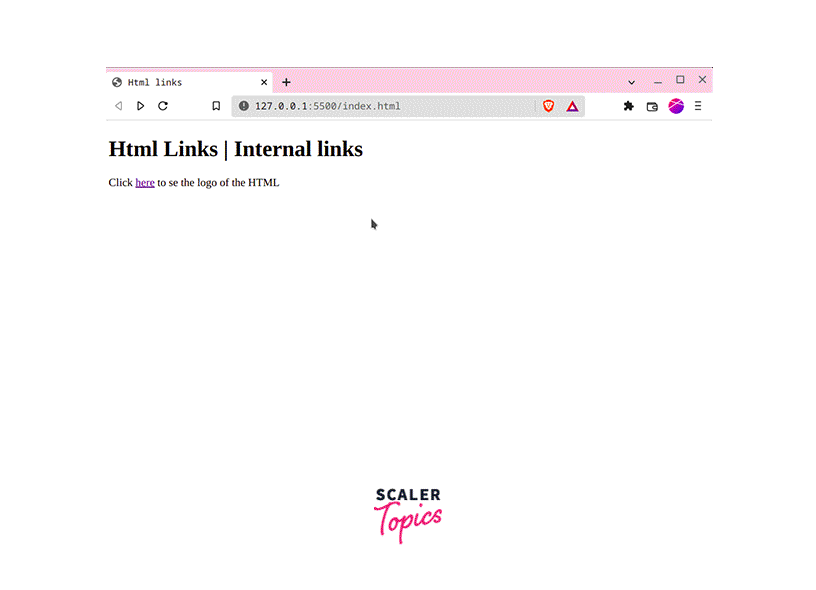 Internal links example