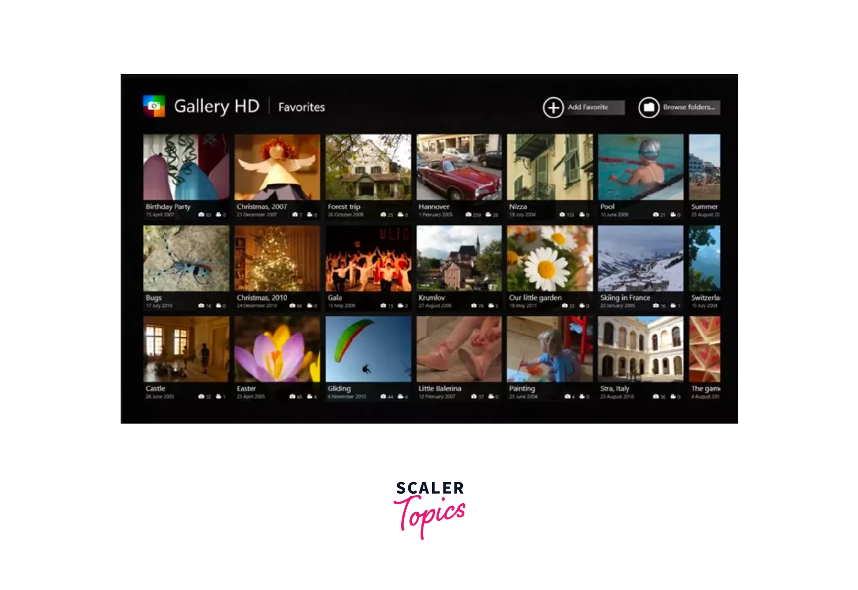 node js project photo gallery app