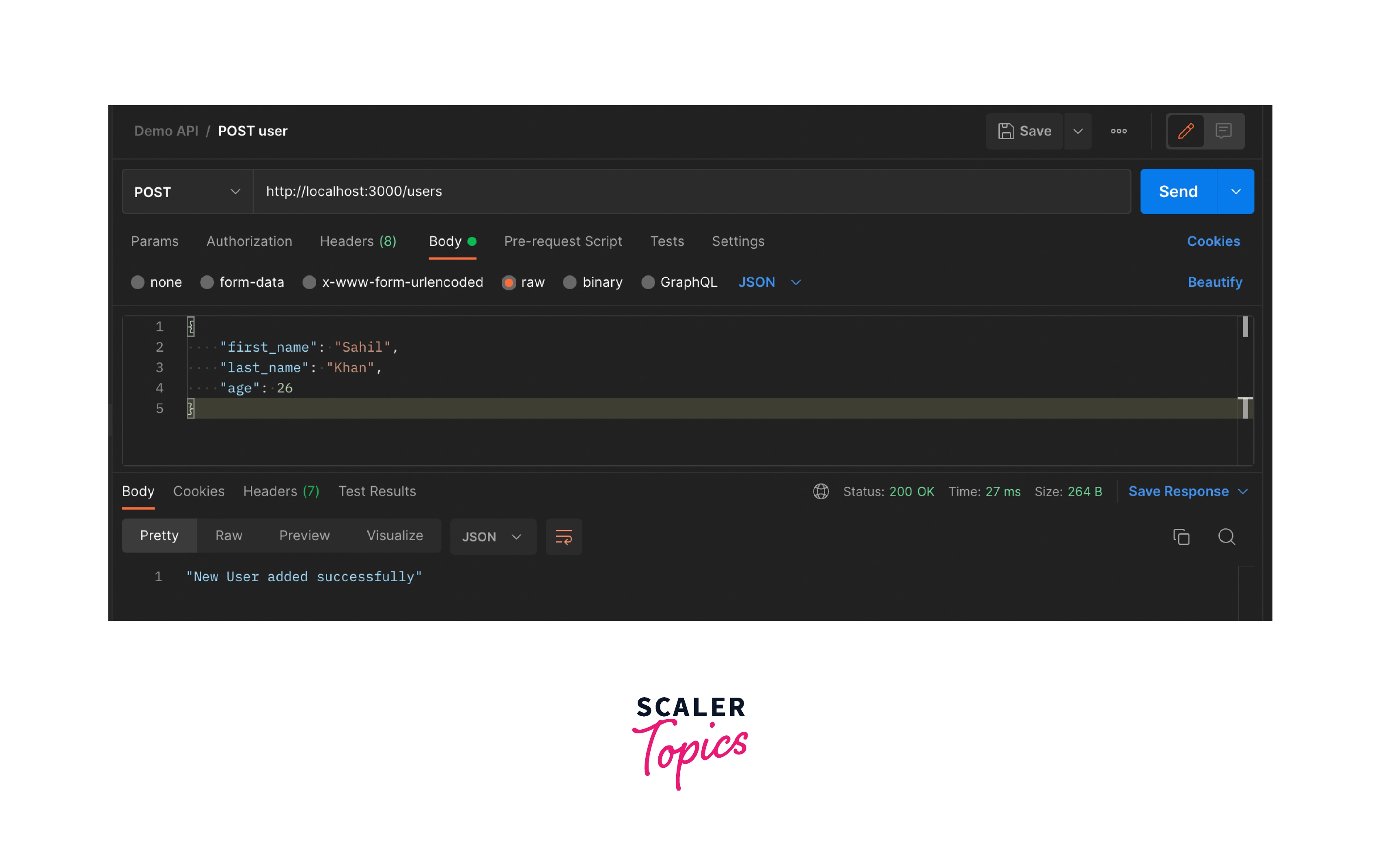 REST API REQUEST POSTMAN