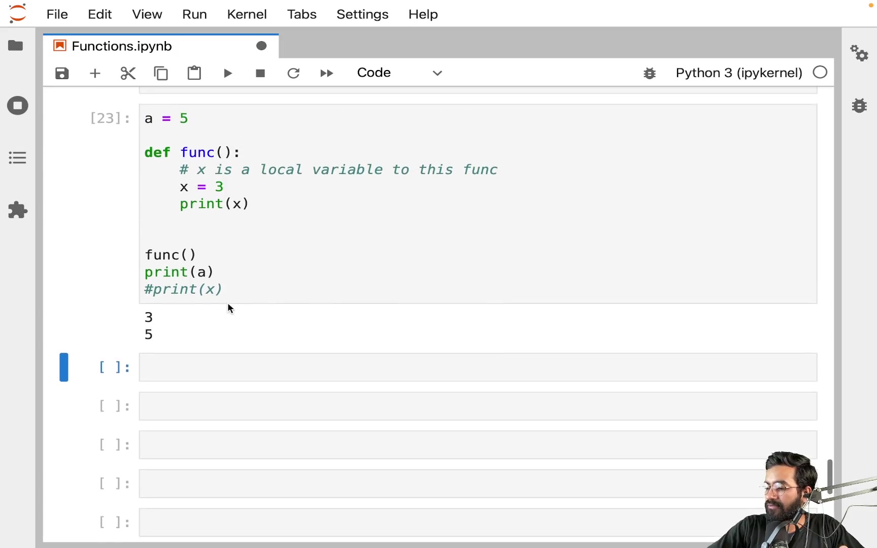 Scope of a Variable