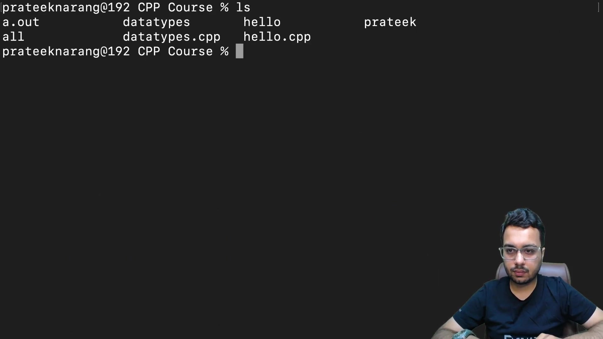 Datatypes in C++
