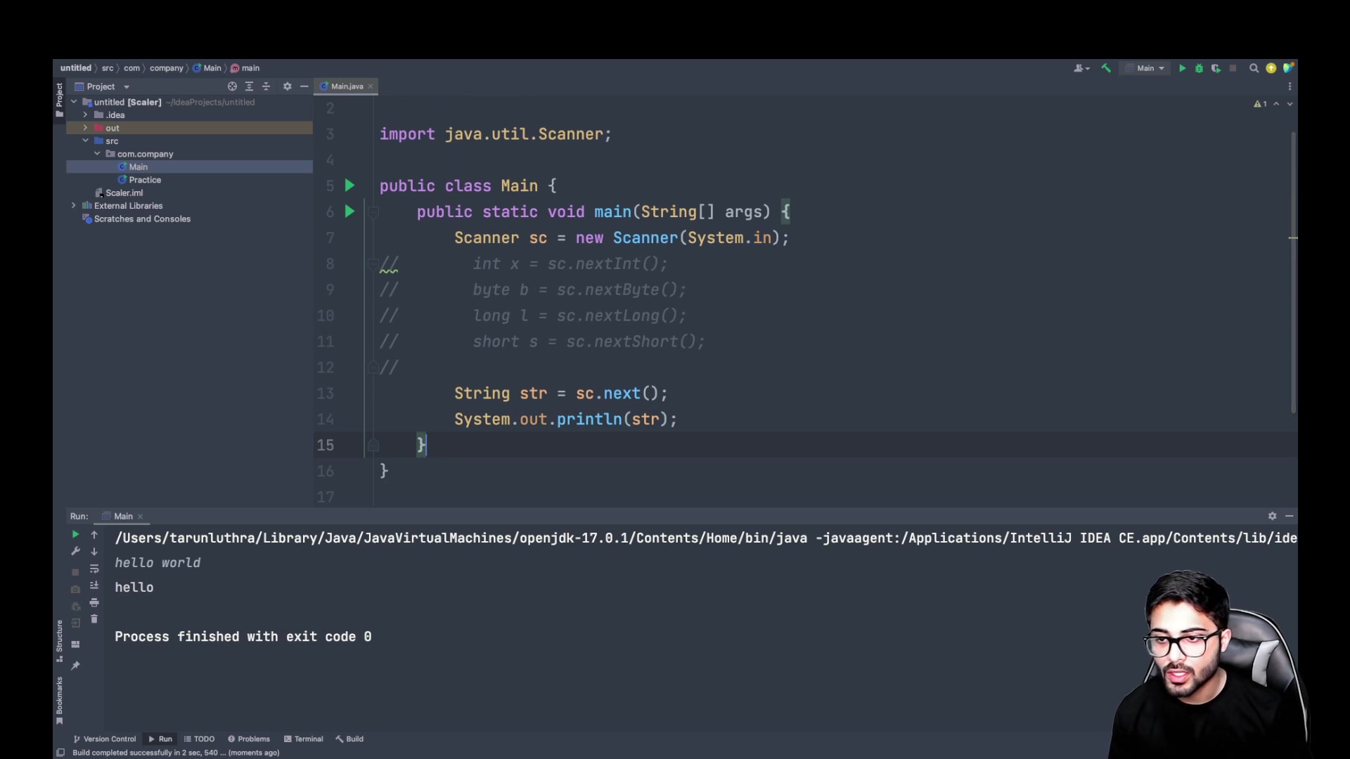 Reading Input